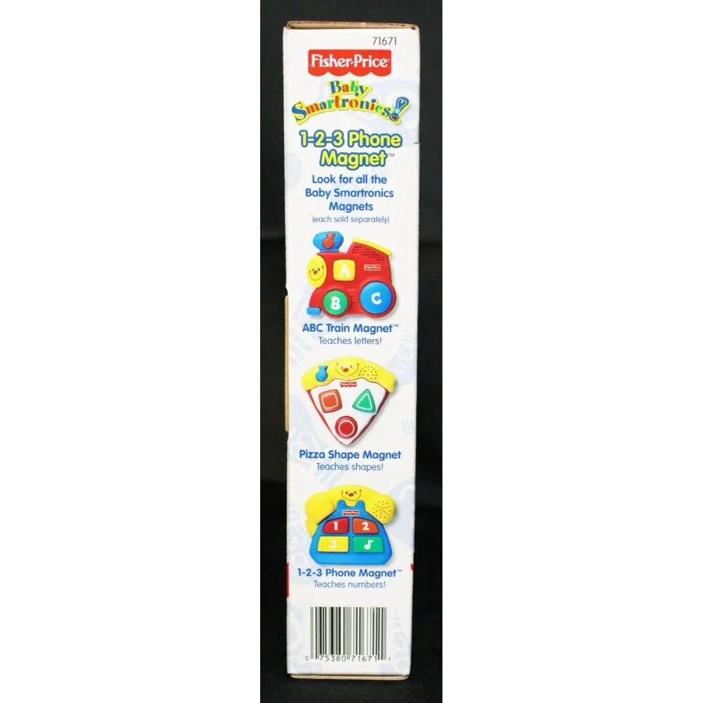 Fisher Price Baby Smartronics! 1-2-3 Phone Magnet Baby Toy Musical Numbers Fun